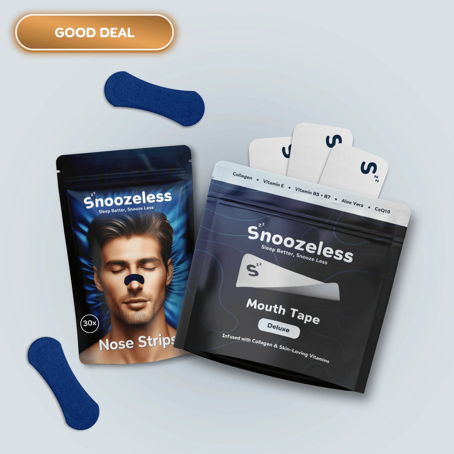 Sleep Bundle Deluxe - Nose Strips & Mouth Tape Deluxe