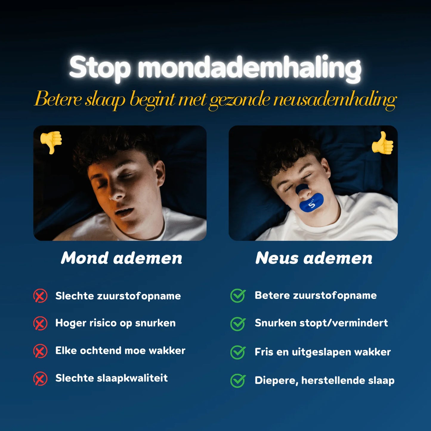 Mouth Tape - Sleep Deeper & Snore Less