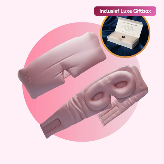 3D Silk Sleep Mask - Soft Pink