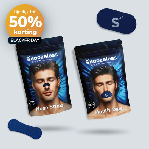 Deep Sleep Duo - Mondtape & Neusstrips - Blauw