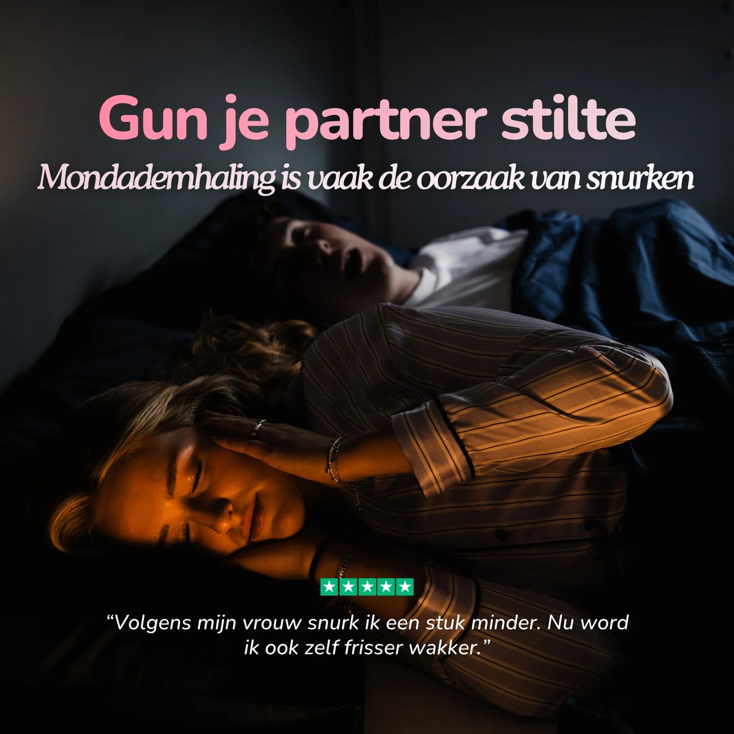 Deep Sleep Duo - Mondtape & Neusstrips - Roze
