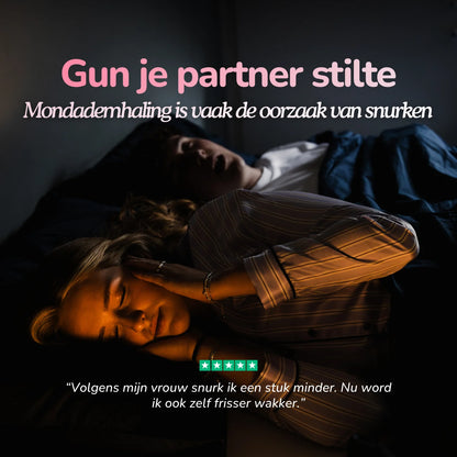Deep Sleep Duo - Mondtape & Neusstrips - Roze