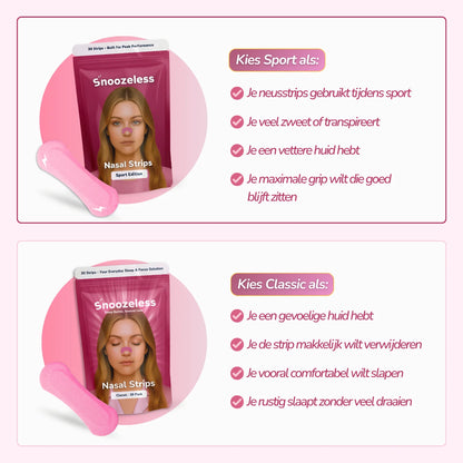 Sport Nose Strips - Entry-Level Model | Pink