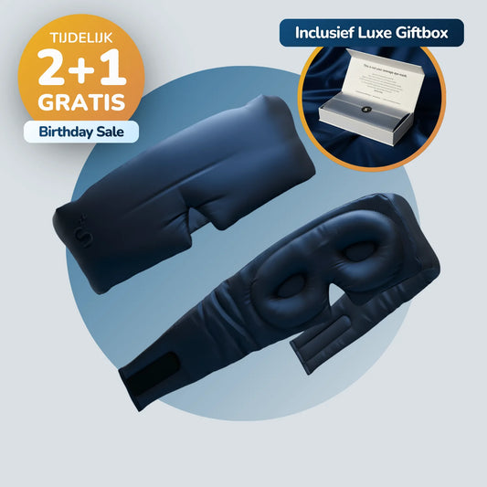 3D Silk Sleep Mask - Midnight Navy